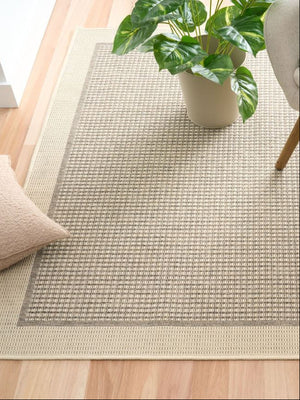 Chino 2822 Taupe Linen Non Slip Rug