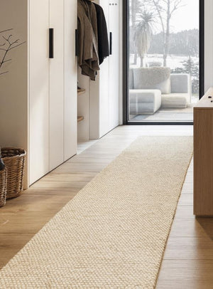 Lani Beige Hallway Runner 80cm Wide