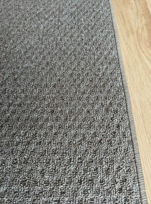 Phoenix Taupe Hall Runner 80cm Wide Non Slip Backing
