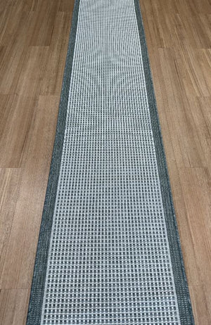 Chino 2822 Green Linen Hallway Runner Non-Slip 67CM Wide