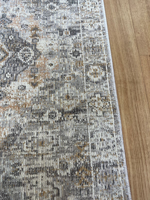 Serena Cream Mustard Hallway Runner 80CM Wide