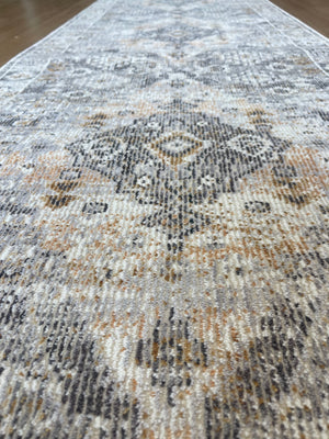 Serena Cream Mustard Hallway Runner 80CM Wide