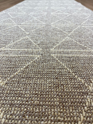 Roma Triangles Mocha Hallway Runner 67CM Wide