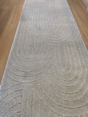 Marli Beige Hallway Runner 80CM Wide- CLEARANCE