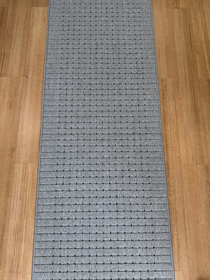 Roma Dots Grey Black Hallway Runner 80CM Wide