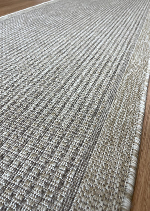 Chino 2822 Sand Silver Hallway Runner 80cm Wide Non-Slip