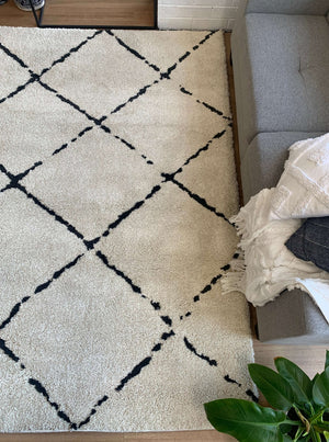 Luana 4 Ivory Charcoal Rug