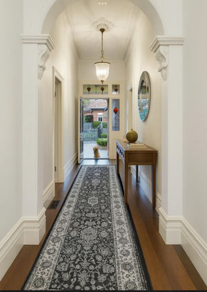 Traditional Hall Runner Verona Fume 9641 80CM Wide