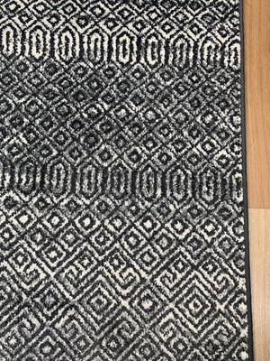 Seville Black White Hallway Runner 80CM Wide