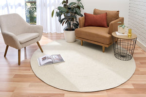 Cara Ivory Round Rug