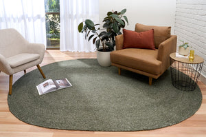 Cara Olive Round Rug