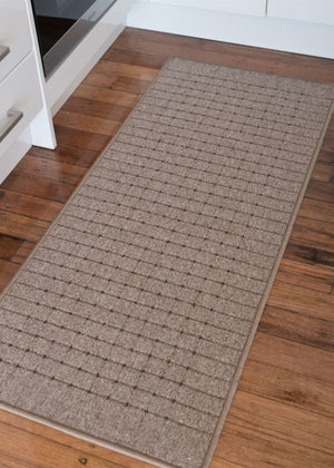 Roma Dots Taupe Hallway Runner 80CM Wide