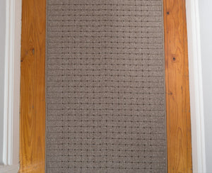 Roma Dots Taupe Hallway Runner 80CM Wide