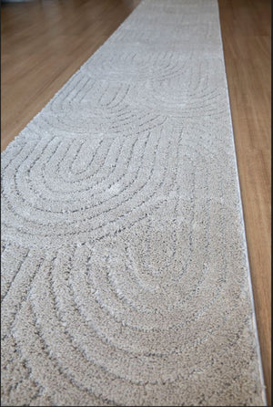 Marli Beige Hallway Runner 80CM Wide- CLEARANCE