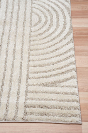 Marli Ivory Beige Retro Rug