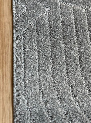 Marli Light Grey Hallway Runner 80CM Wide