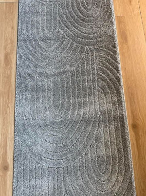 Marli Light Grey Hallway Runner 80CM Wide