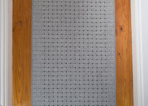 Roma Dots Grey Black Hallway Runner 80CM Wide