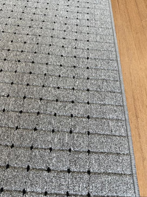 Roma Dots Grey Black Hallway Runner 80CM Wide