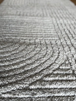 Marli Light Grey Hallway Runner 80CM Wide