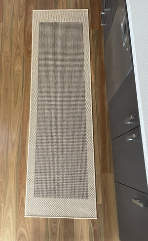 Suva Coffee Natural 17 721 Hallway Runner Rug Non Slip