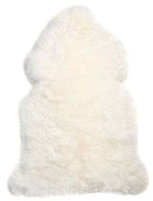 LONG WOOL SHEEPSKIN RUG - IVORY - XXL