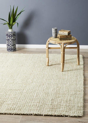 Chunky Natural Fiber Barker Bleach Rug