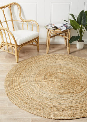 Natural Jute Round Rug