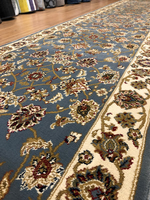 Traditional Hall Runner Agrabah Light Blue High Quality