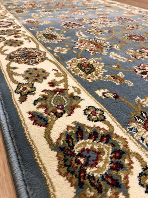 Traditional Hall Runner Agrabah Light Blue High Quality