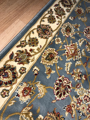 Traditional Hall Runner Agrabah Light Blue High Quality