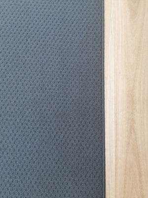 Phoenix Charcoal Hall Runner 80cm Wide Non Slip Backing