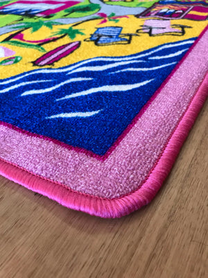 Pink Track Kids Playmat