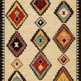 Kachan Ivory Aztec Rug