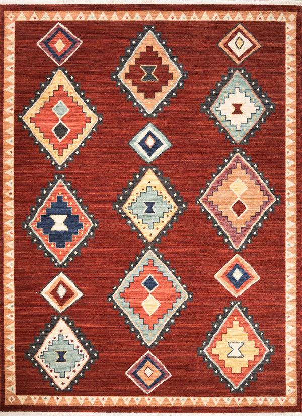 Kachan Red Aztec Rug