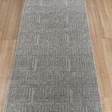 Roma Squares Mocha Hallway Runner 67CM Wide