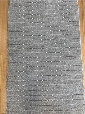 Roma Dots Grey Hallway Runner 80CM Wide
