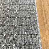 Roma Dots Grey Hallway Runner 80CM Wide