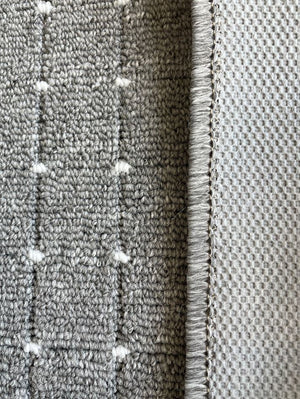 Roma Dots Grey Hallway Runner 80CM Wide