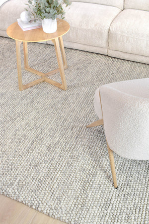 Ally Silver Mist Wool Rug