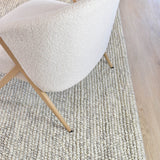 Ally Silver Mist Wool Rug