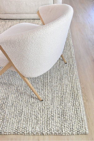 Ally Silver Mist Wool Rug