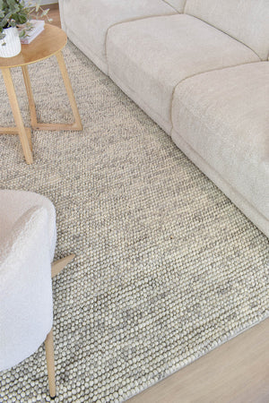 Ally Silver Mist Wool Rug