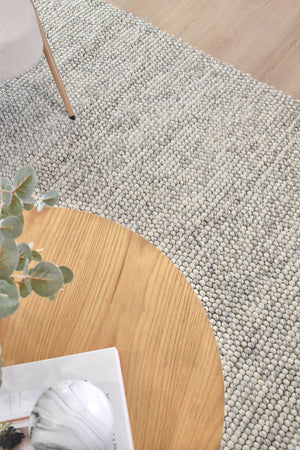 Ally Silver Mist Wool Rug