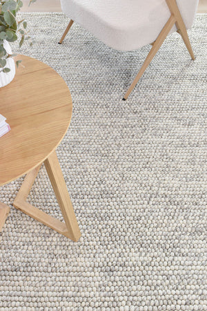 Ally Silver Mist Wool Rug