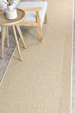 Coastal Sisal Sand Hallway Runner 80CM Wide