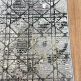 Alyssa Grey Black Hallway Runner 80CM Wide