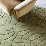 Laura Ashley Coleby Petals Hedgerow Green 078807 Rug