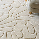 Laura Ashley Coleby Petals Ivory Cream 078809 Rug
