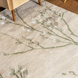 Laura Ashley Pussy Willow Hedgerow Green 079807 Rug